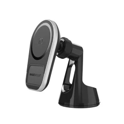 Scosche Magicmount&trade; Pro Charge5 Window/Dash Magsafe/Universal Wireless Charger - Black